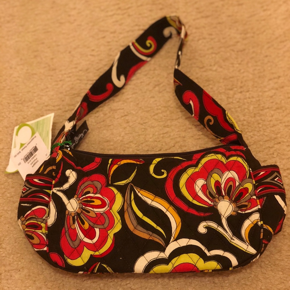 Vera Bradley Brown Floral Hand Bag